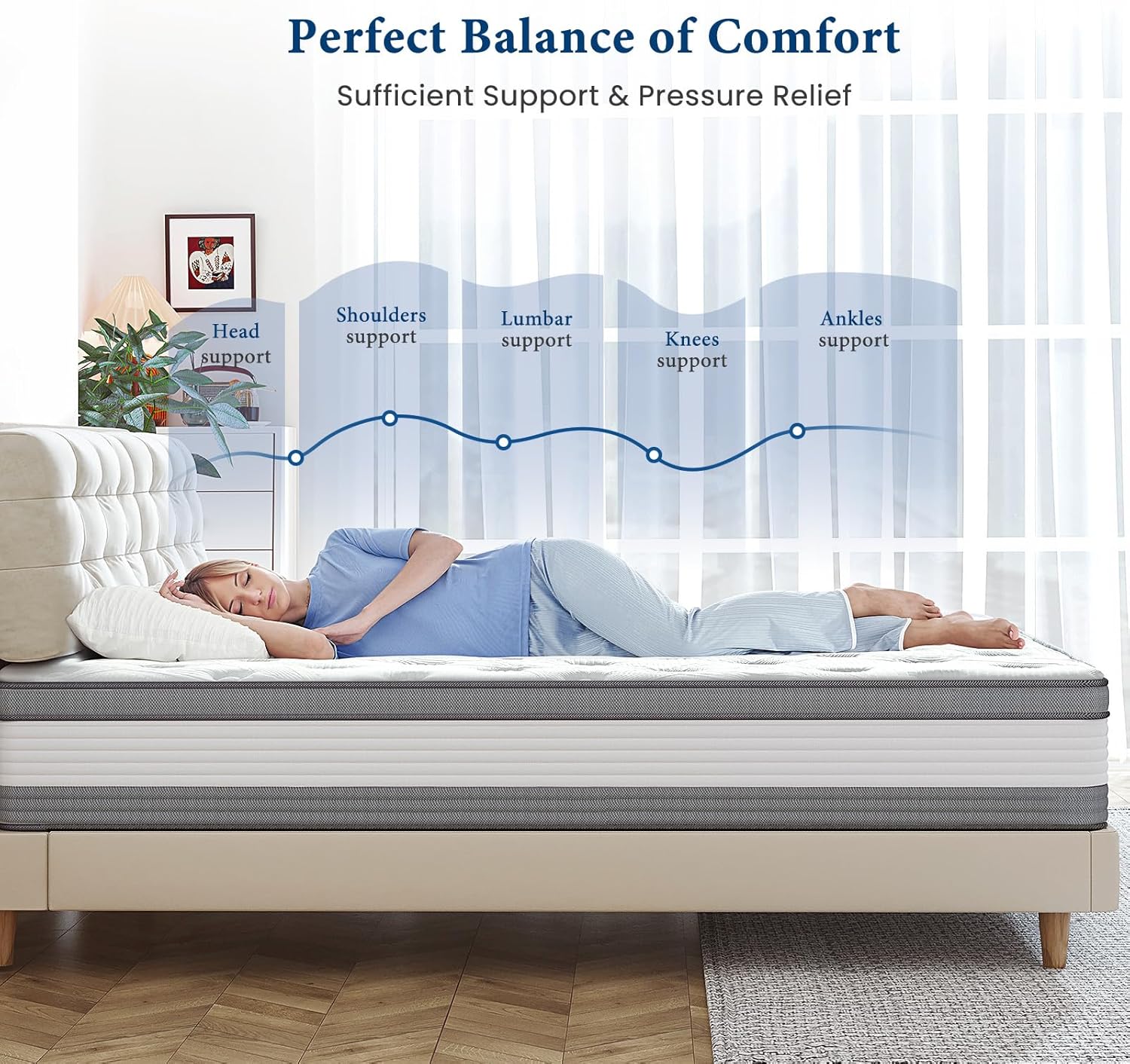 SleepLux – Cool Gel Memory Foam Mattress