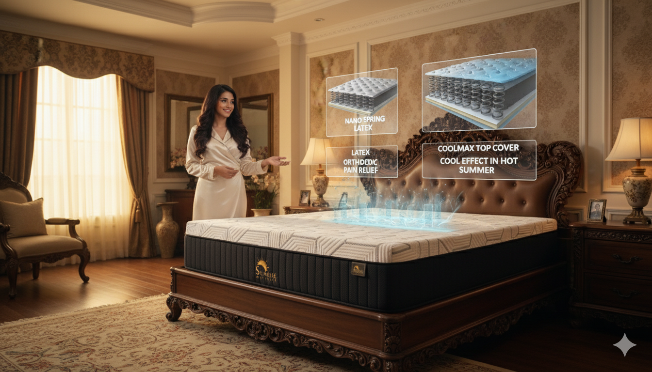 Sleep Ultralux Hybrid Nano Spring Mattress – Luxury Hotel Comfort, Cooling & Orthopedic Support